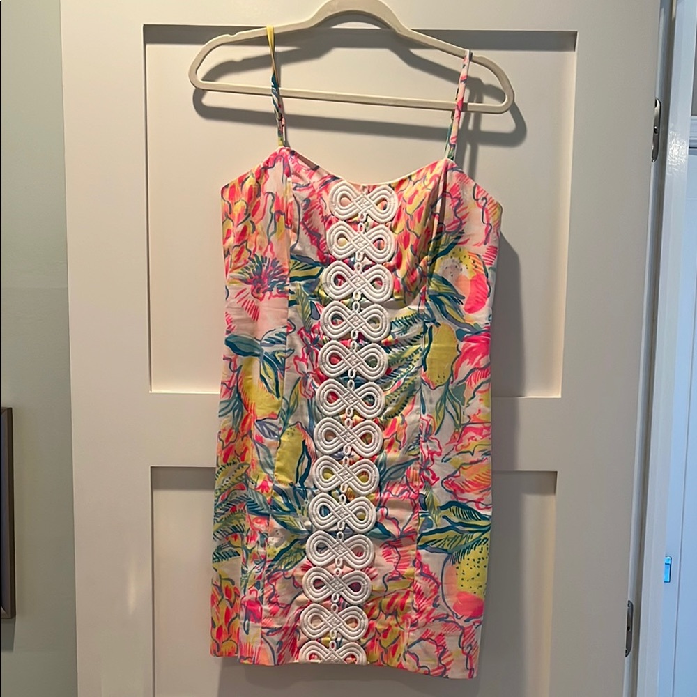 Colorful Tropical Print Dress